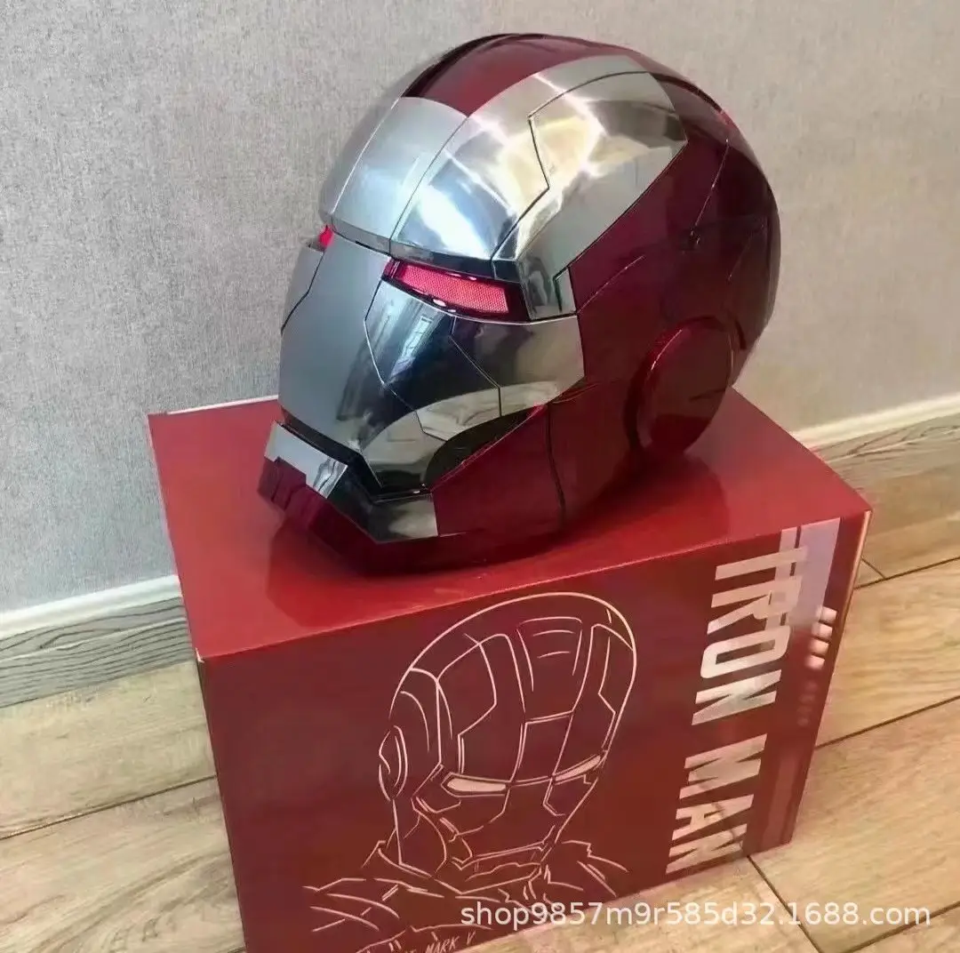 Iron Man helmet Jarvis 1:1 collectible MK5 helmet smart voice control 3-in-1 technology can light up open and close