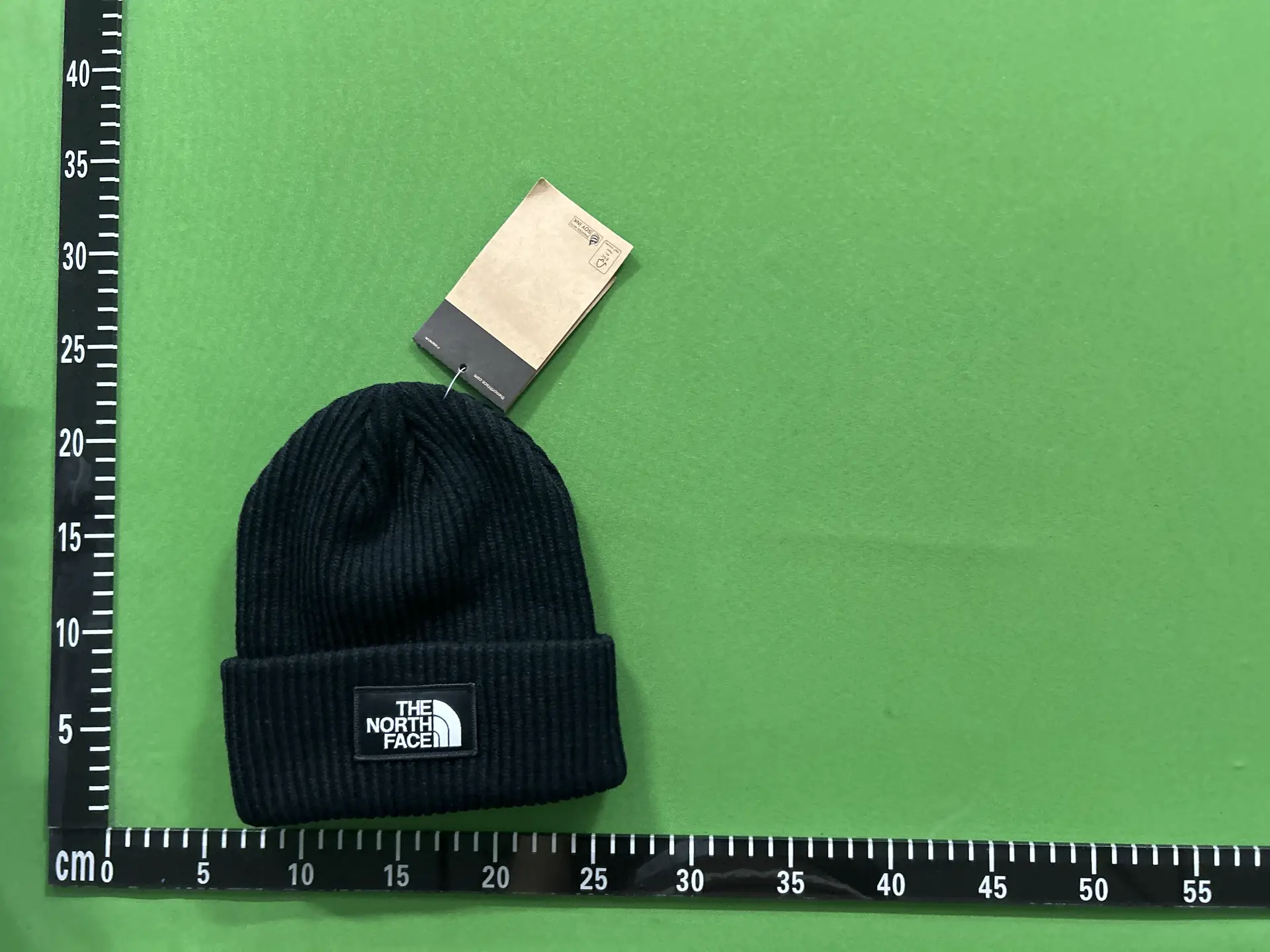 THE NORTH FACE Black Ribbed Beanie