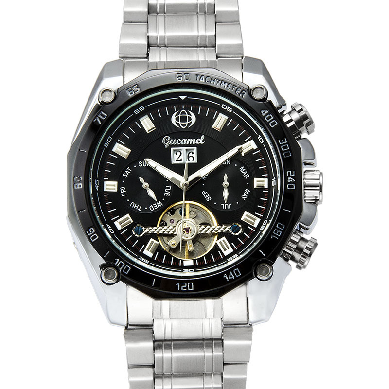 Ancient Camel Automatic Mechanical Watch Tourbillon Dual Calendar Business Fashion Watch Men's Mechanical Watch