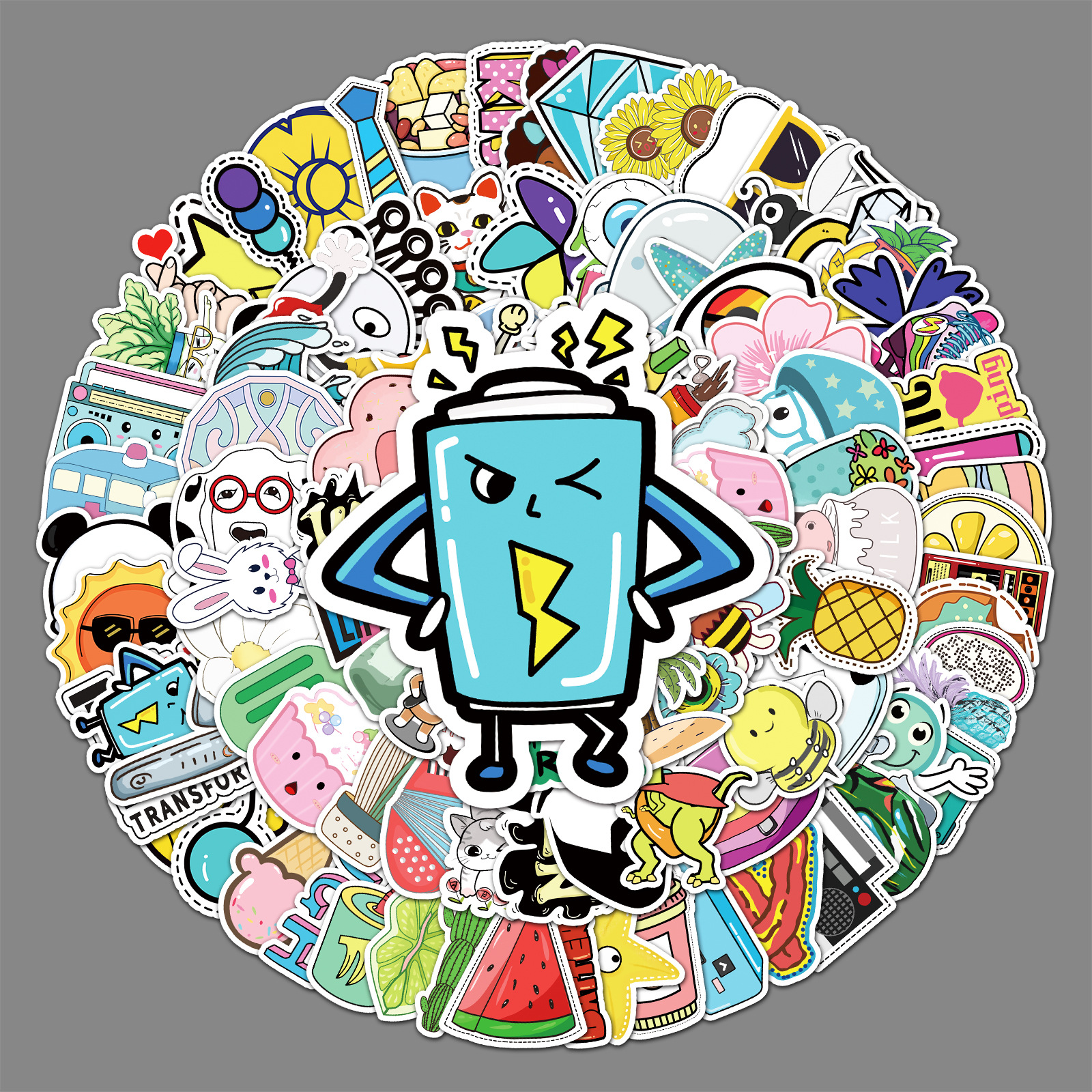 103 pieces of VSCO graffiti personality cross-border small fresh ins creative DIY skateboard luggage stickers waterproof