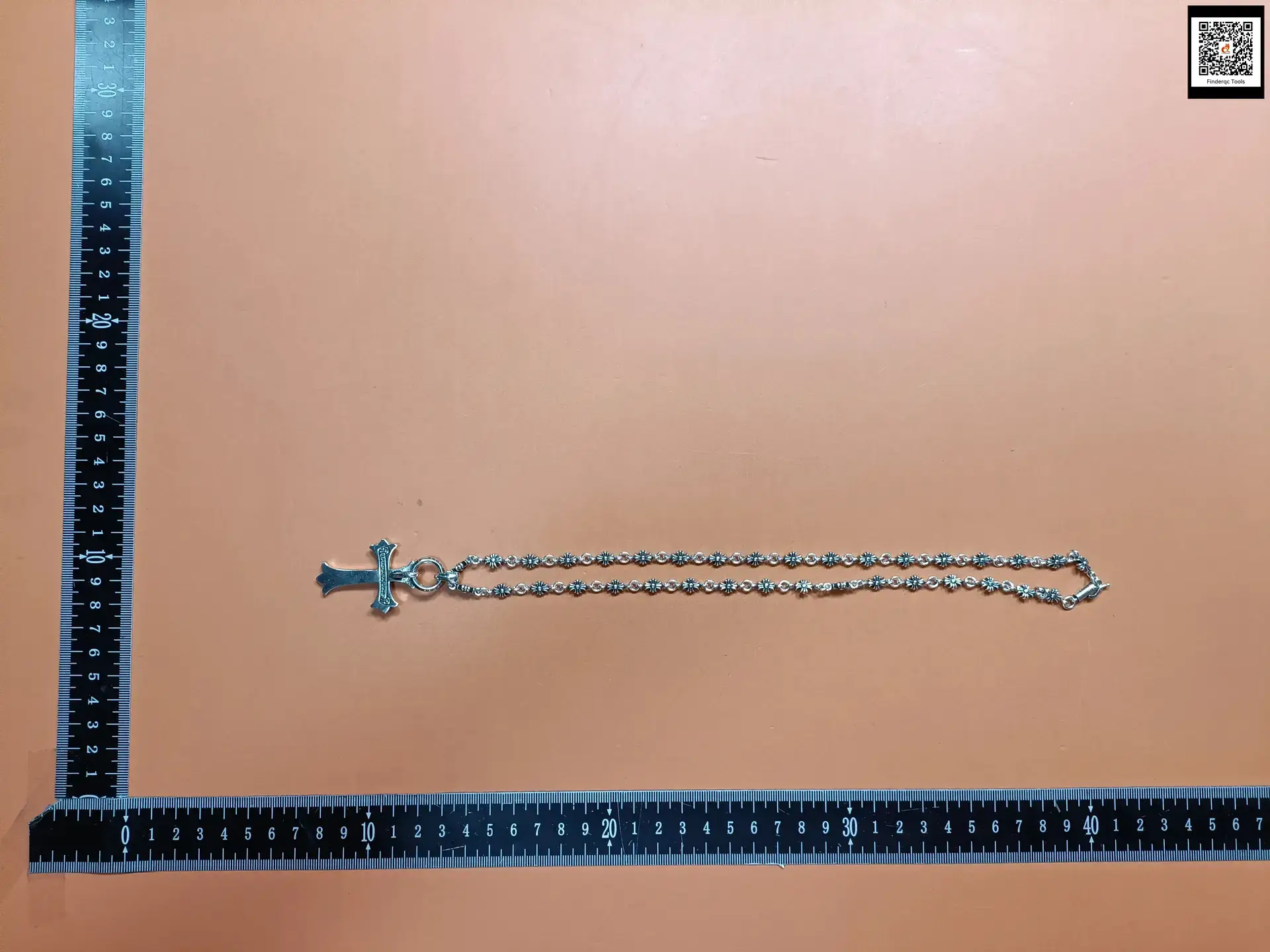 Cross Flower Ball Buckle Waist Pants Chain Bag Chain Personalized Retro European and American Bag Chain Thick