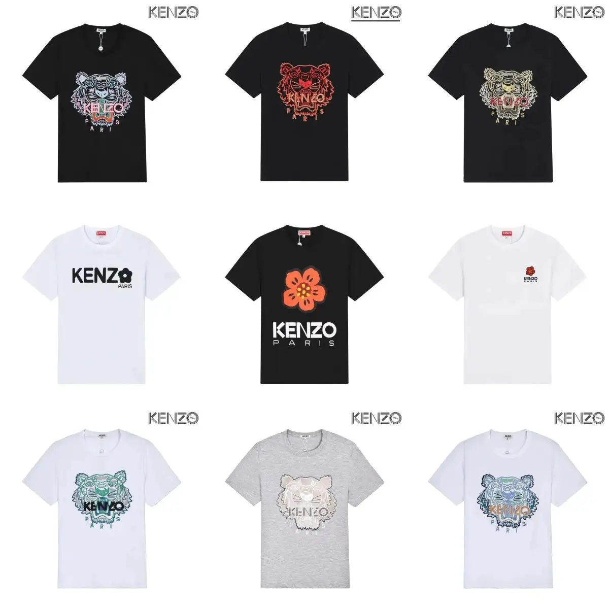 23 Summer New 1 Brand Tiger Fashion Short Sleeve T-Shirt 002