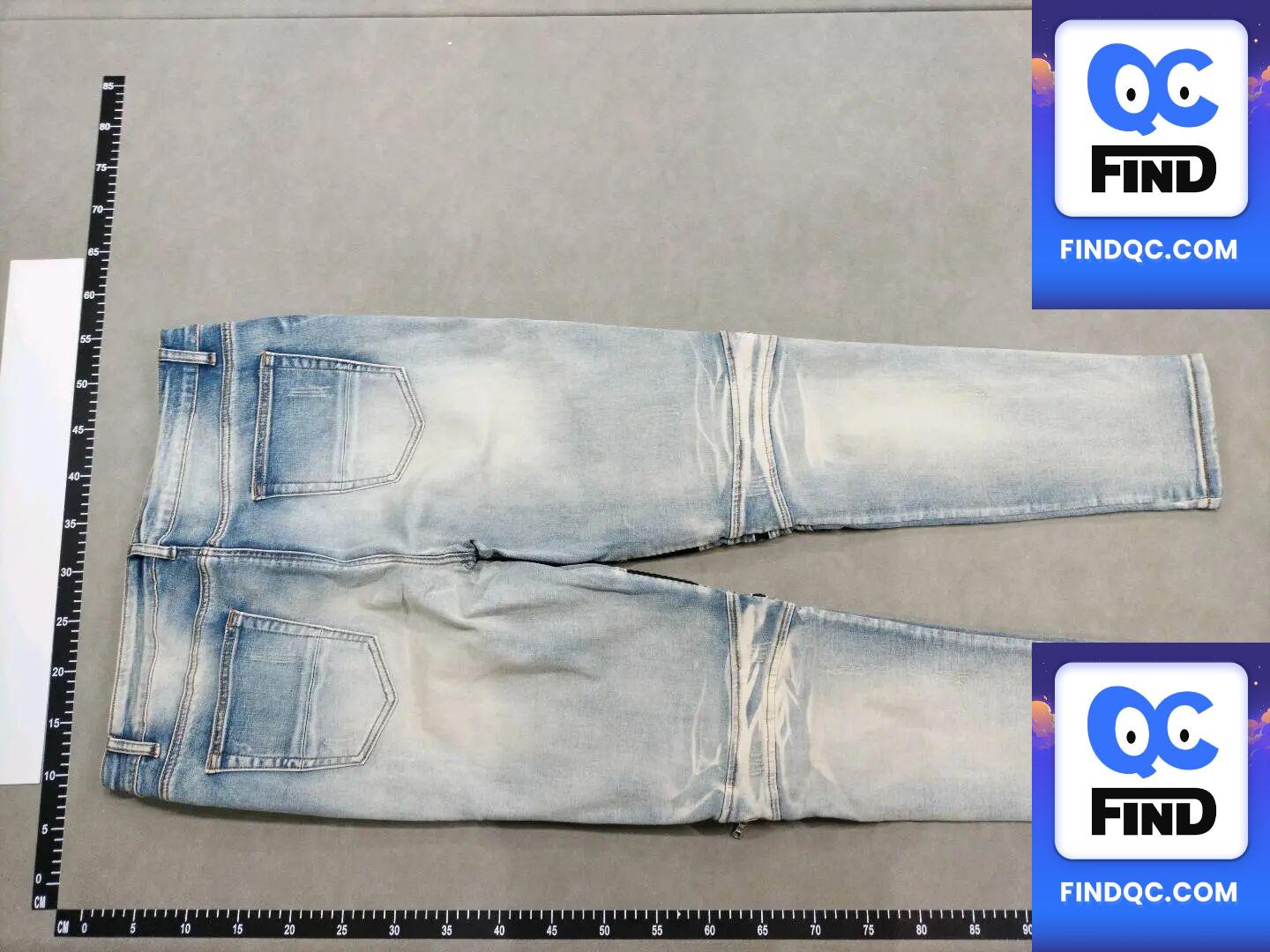 Dropshipping Casual Men's Pants Cycling Jeans Men's High Street Motorcycle Zipper Hole Splicing Men's Pants 606 — QC-foto 2