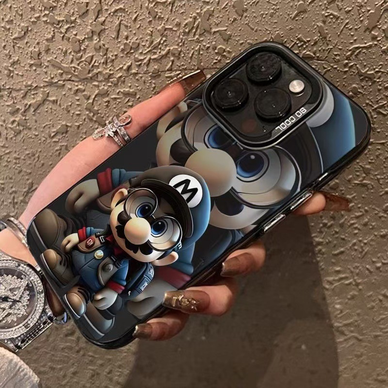 Glasses Mario Suitable for iPhone 17 Phone Case Apple 16 Plus Cartoon 14 New Model 13 High-End 15 Trendy
