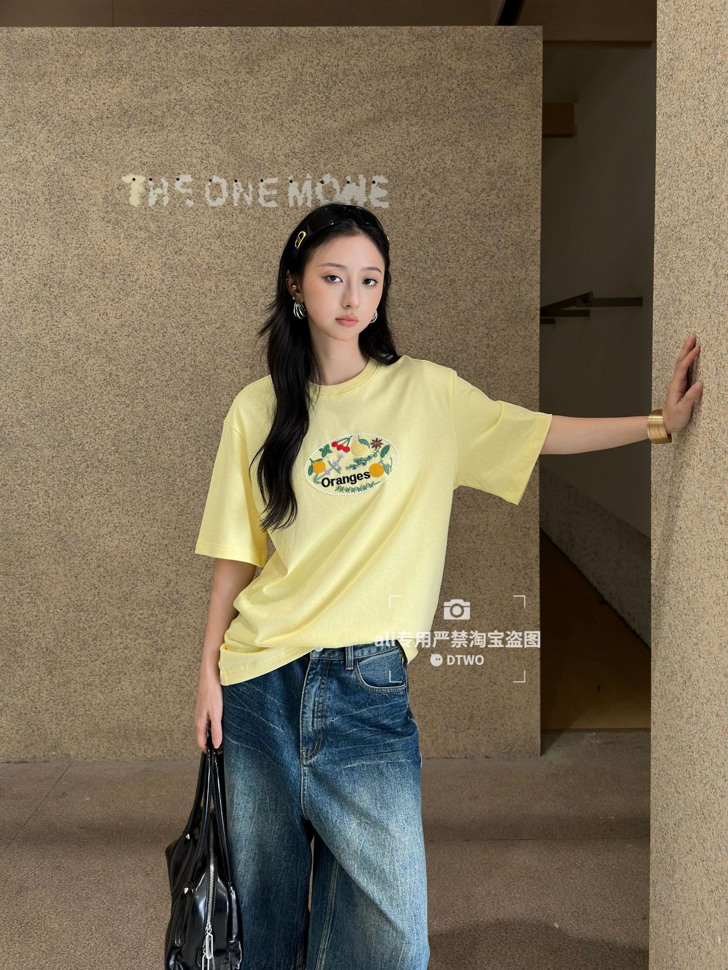 Dtwo Summer New Original Design Women's Wholesale Loose Casual Embroidered Short-Sleeve T-Shirt 6221372