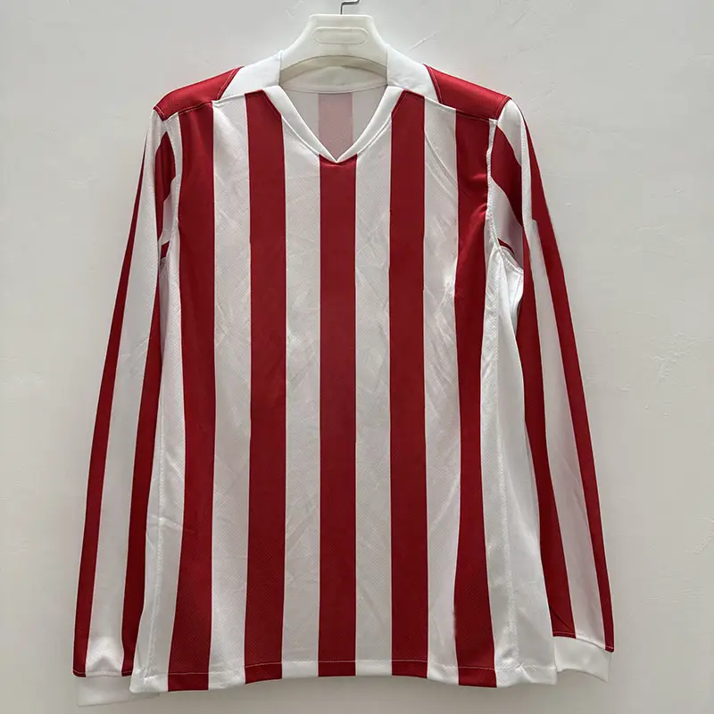 Autumn and Winter Long-Sleeved Custom-Made Breathable Training and Competition Football Uniforms for Adults, Quick-Drying Blind Box Numbered Football Jerseys