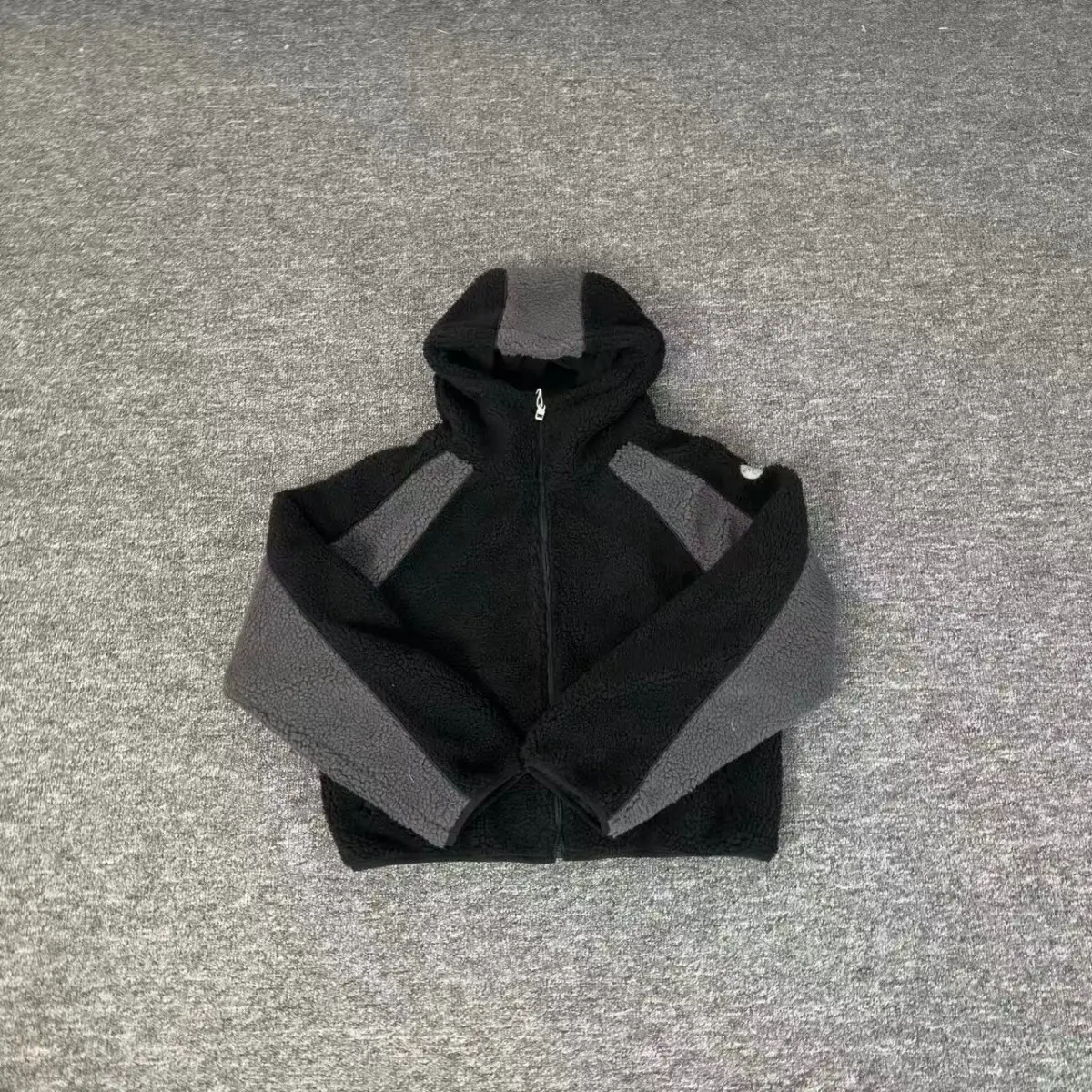 Mertra American Trendy Brand New Splicing Contrasting Color Winter Short Men's and Women's Casual Loose Cashmere Hooded Sweatshirt