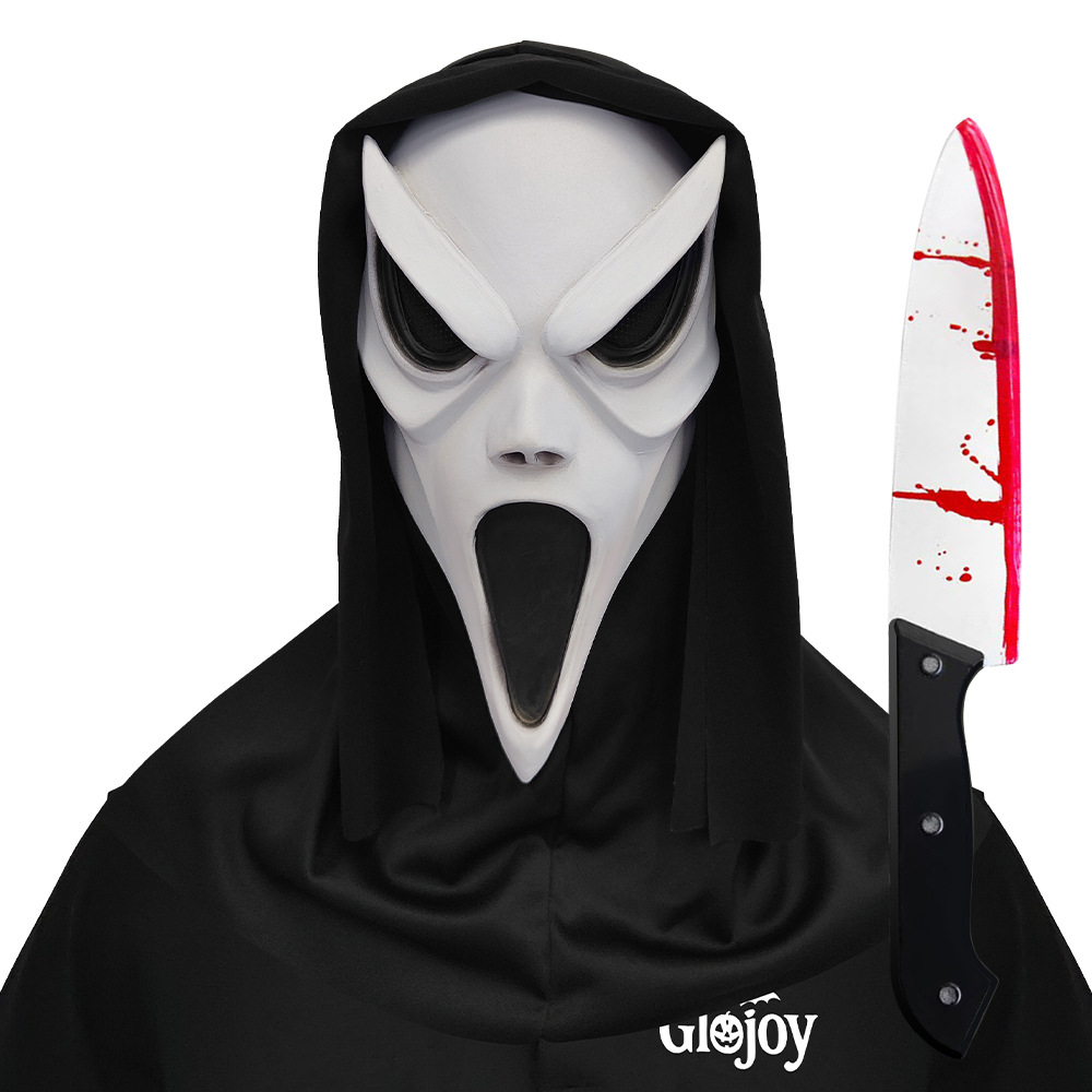 Assassin's Scream Horror Mask Masquerade Skull Ghost Face Headgear Halloween Party Prank Props