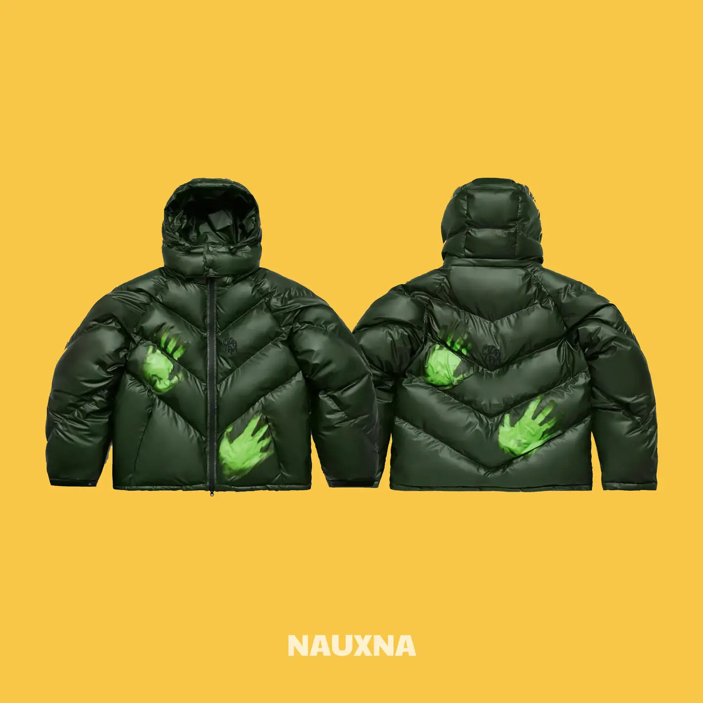 MERTRA thermal sensing fabric down jacket duck down winter warmth hip-hop rap casual loose and versatile solid color trend