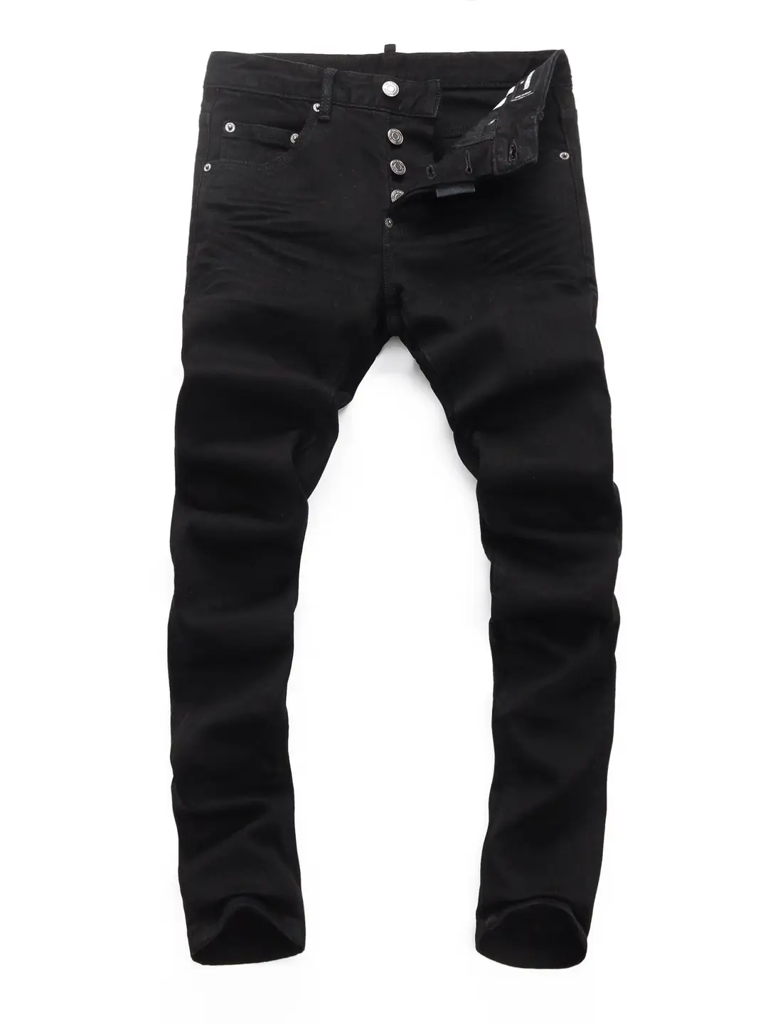 2025Ds Spring/Summer New Ripped Skinny Men's Jeans Trendy Nightclub Hong Kong Style Blue Tight-Fitting Guangzhou Shipping D2 Men