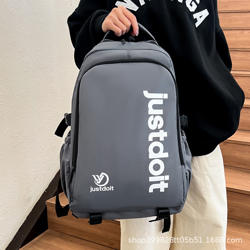 Korean Style Student Schoolbag, Travel Backpack, Men's Casual Backpack, Simple and Fashionable Backpack, Large Capacity Computer Bag