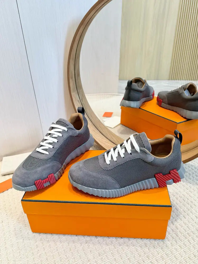 2025 Spring & Fall New arrival H Shoelace Fashion Casual Shoes Men's and Women's Breathable Driving Running Shoes Color Matching Couple Sneakers