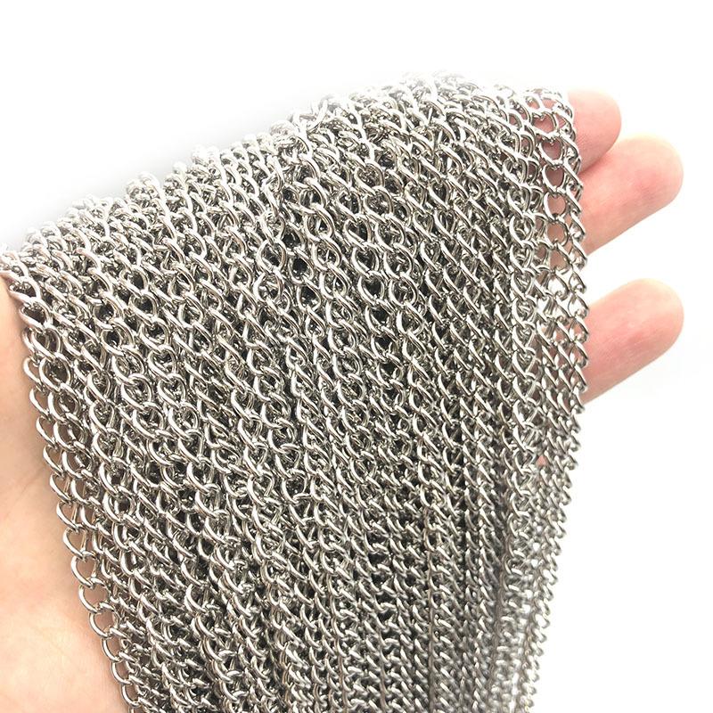 Stainless Steel Chain Tail Chain Conventional j Simple Personality Bracelet Necklace Clothing Chain Base Matching Chain Chain diy