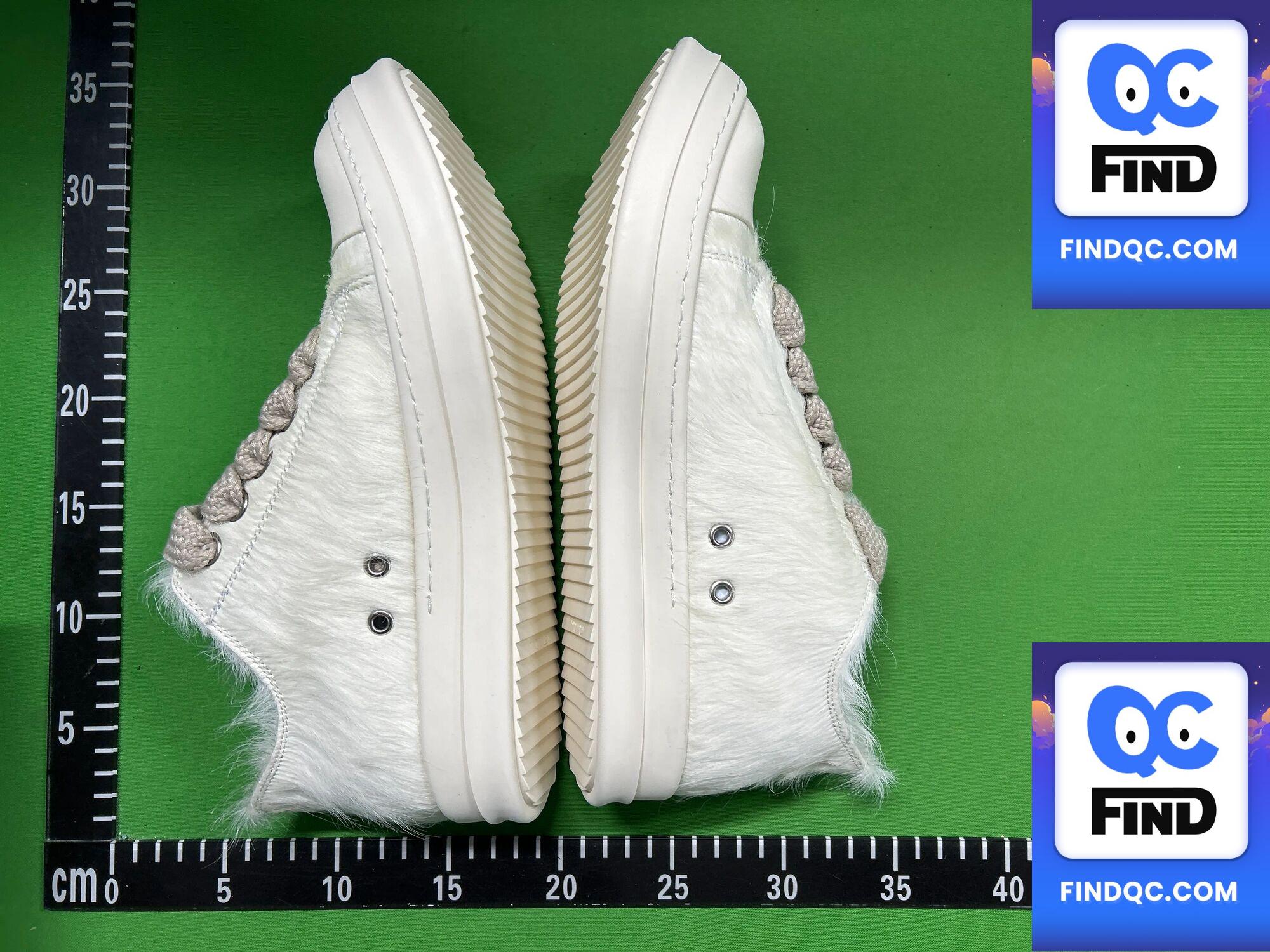 Rick Owens horse hair low-top sneakers QC