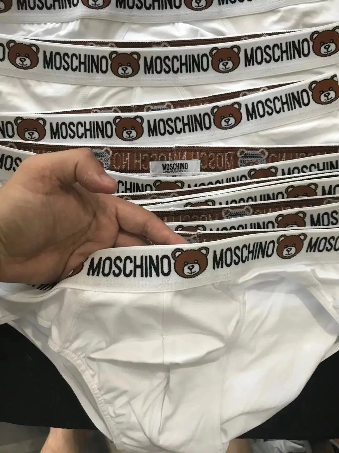 2023 Moschino bear letters Briefs underwear Moschino 字母纯棉三角内裤