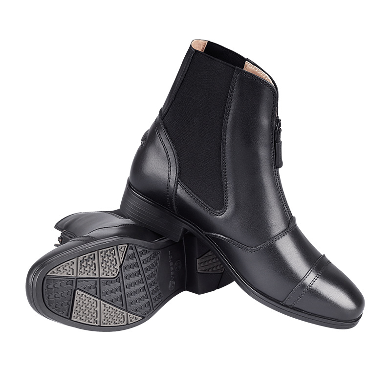 Cowhide Equestrian Short Boots, Riding Boots, Horse Riding Shoes, Sports Outdoor Riding Protective Gear, Equestrian Equipment Factory Wholesale 8106019