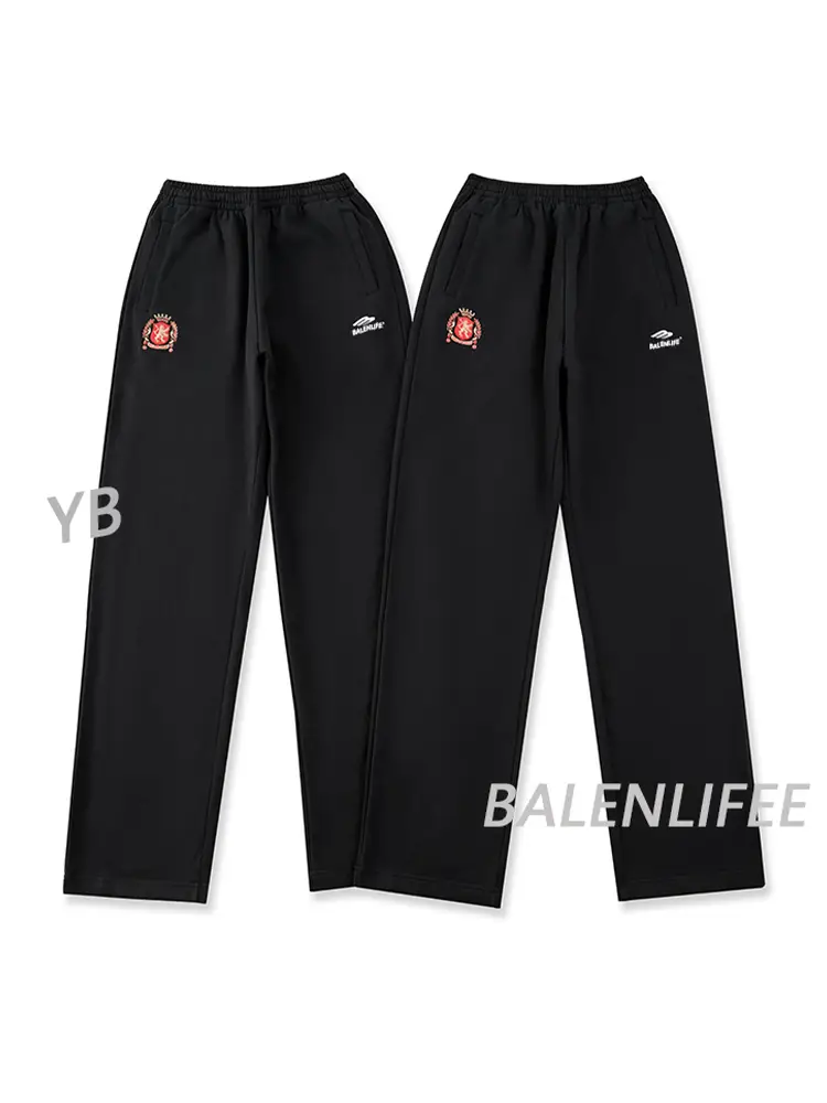 【Bailingda Embroider 】24Fw Manchester United Casual pure cotton Sweatpants Casual Football Joint Pants Unisex