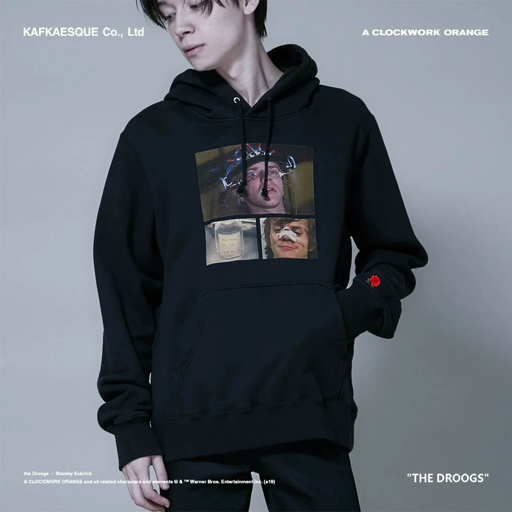 UC Autumn Clockwork Orange Movie Stills Undercover with Velvet Embroidery Printed Loose Hoodie Hip Hop