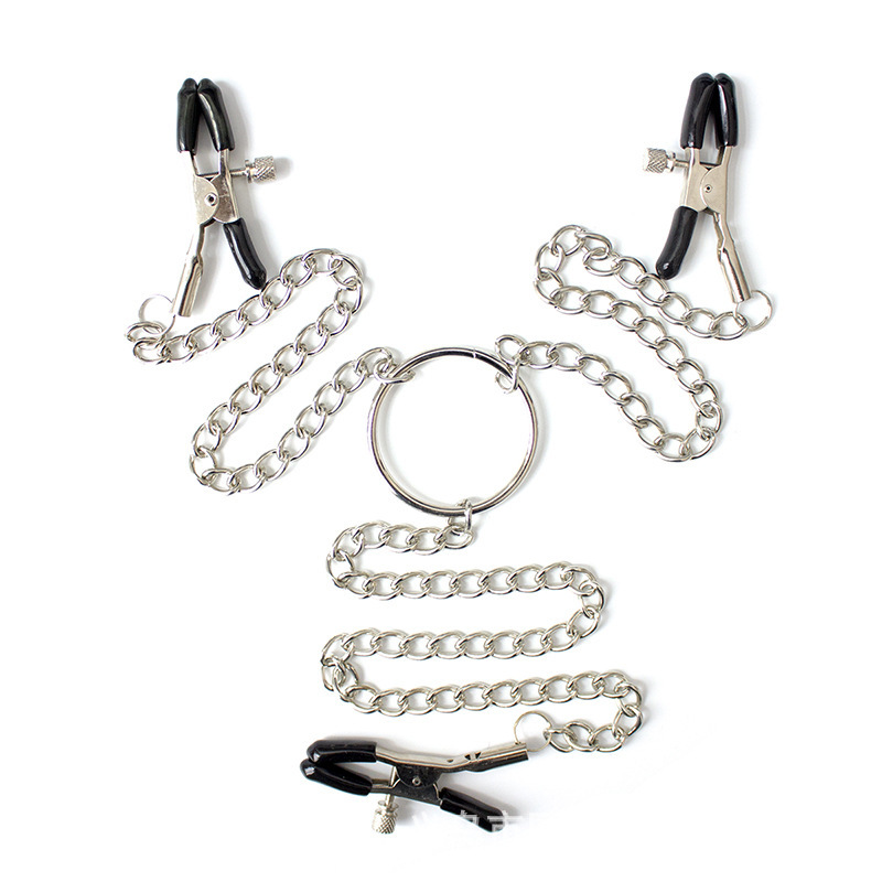 Factory Direct Supply men and women hot sale adjustable adult supplies breast clip three head double peak breast clip