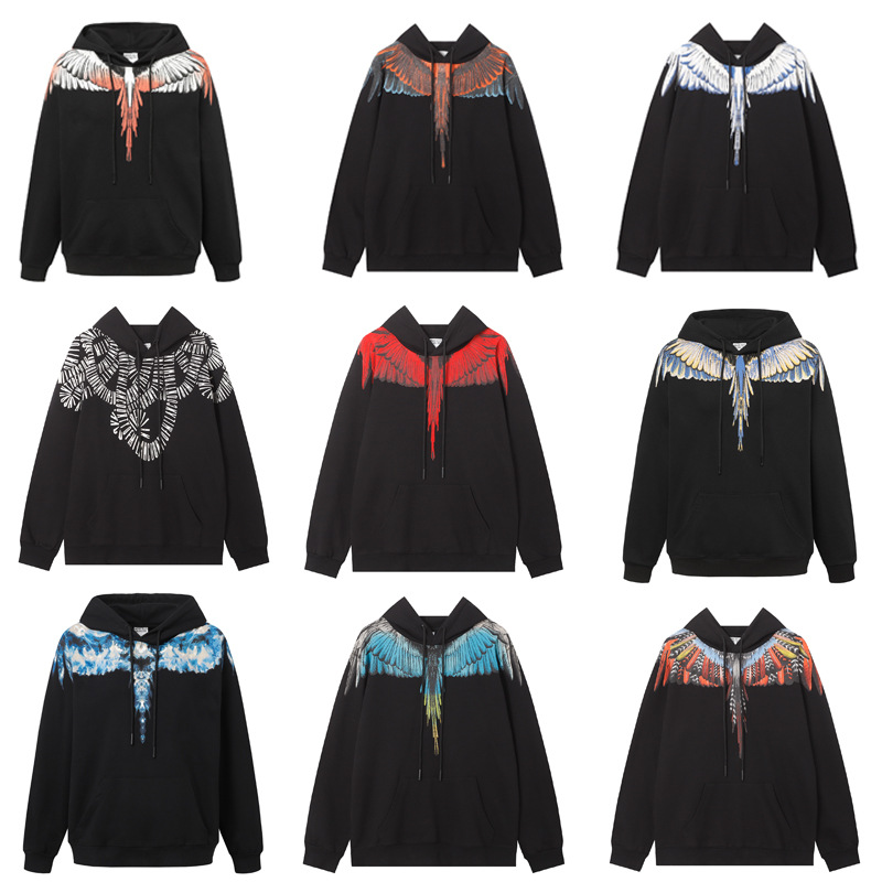 Cross-border wholesale mb color feather phantom wings sweater Marcelo tide brand lightning year of the snake lovers hoodie QC-foto från 1688 på Qualit.ly