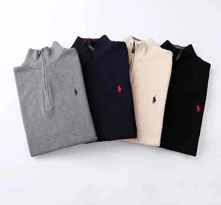 lf 毛衣 半拉链