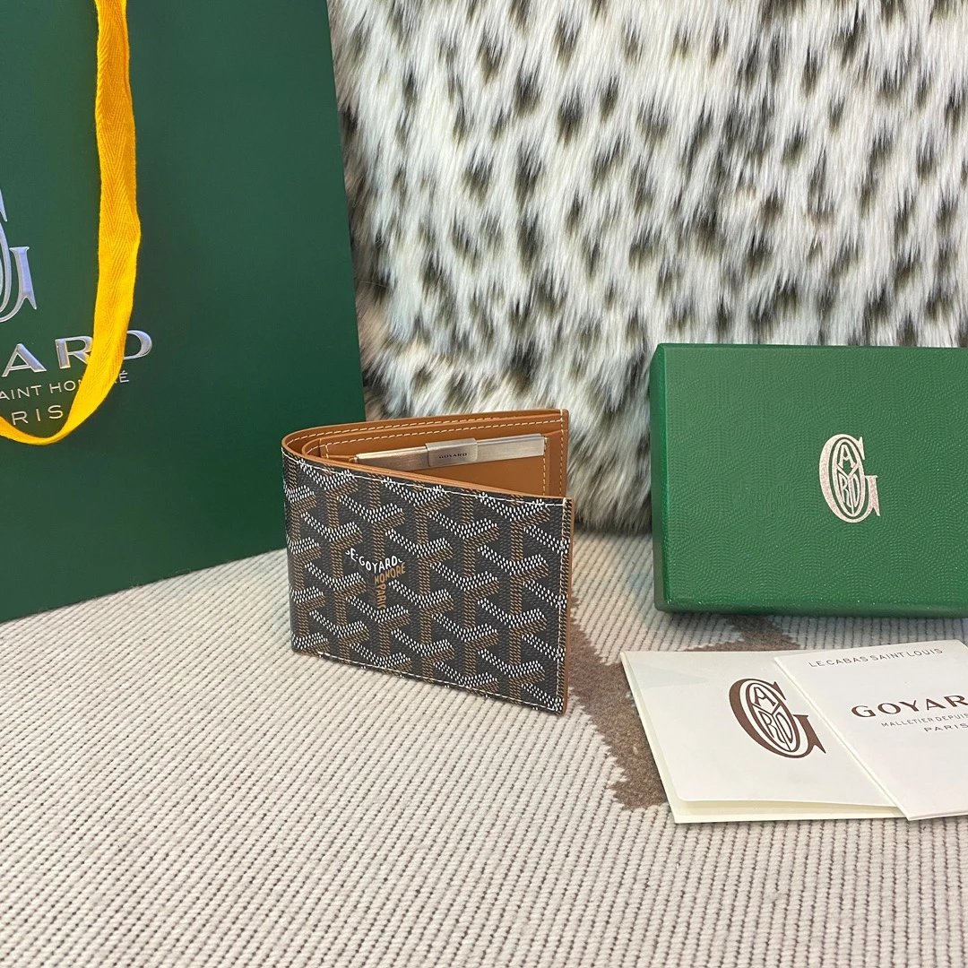 Goyard Bi-fold Wallet Black Brown