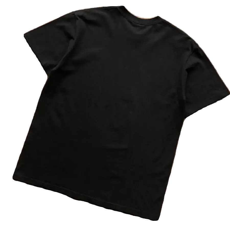 Red and Yellow Short-Sleeved T-Shirt with Two-Tone Fire Head Design 11110529