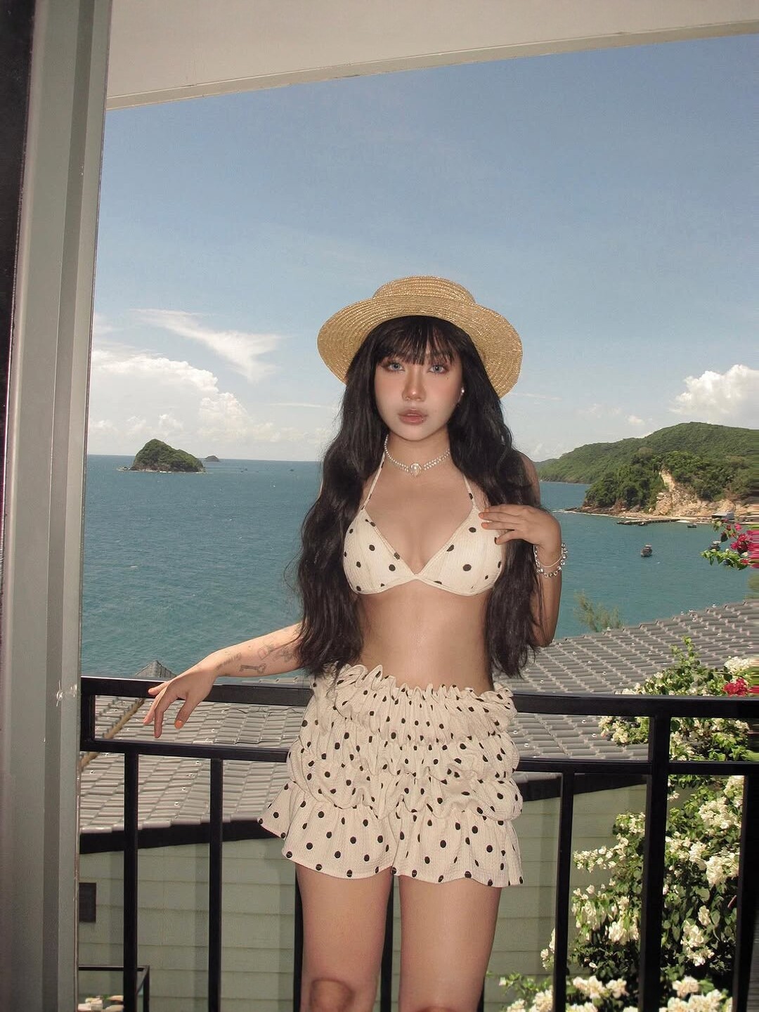 Korean Seaside Vacation Swimsuit for Women 2026 Summer New Style Two-Piece Small Bust Push-Up Hot Spring Sexy Cross-Border Swimwear