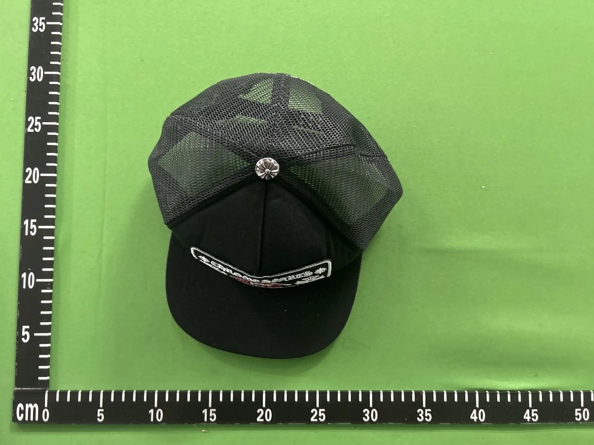Chrome Hearts Black Trucker Cap