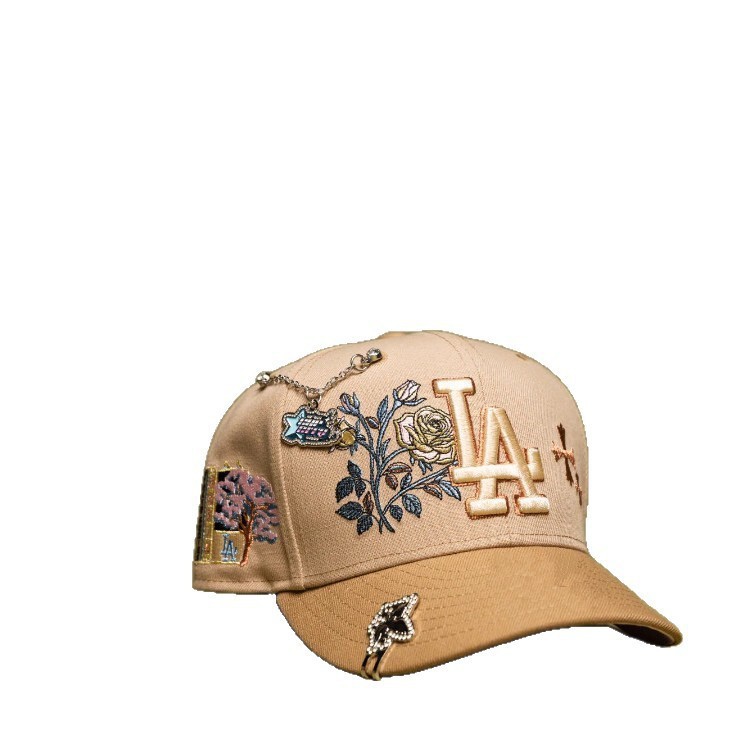 Trendy Street Style Curved Brim Hip-Hop Hat, Cool Street Baseball Cap, High-Quality Adjustable Sports Cap