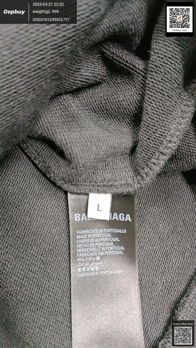 Balenciaga Paris Hooded Sweater