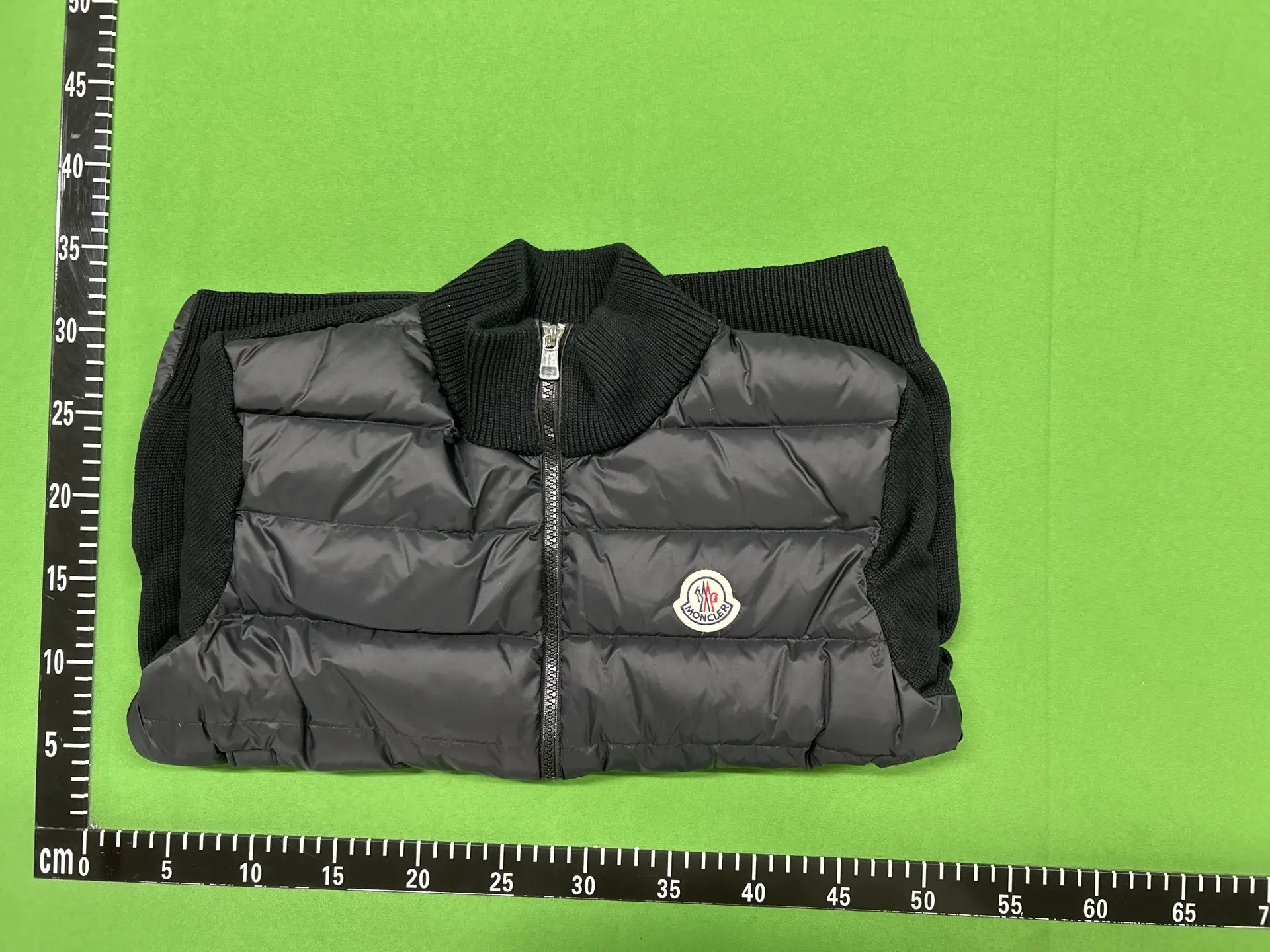 Moncler Puffer Jacket with Knit Sleeves