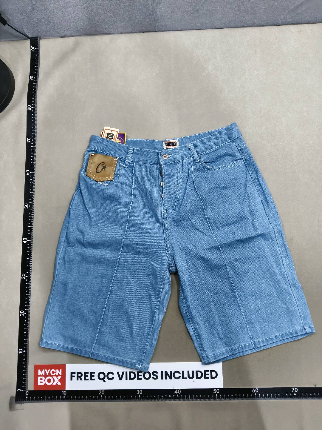 Corteiz Denim Shorts Blue QC