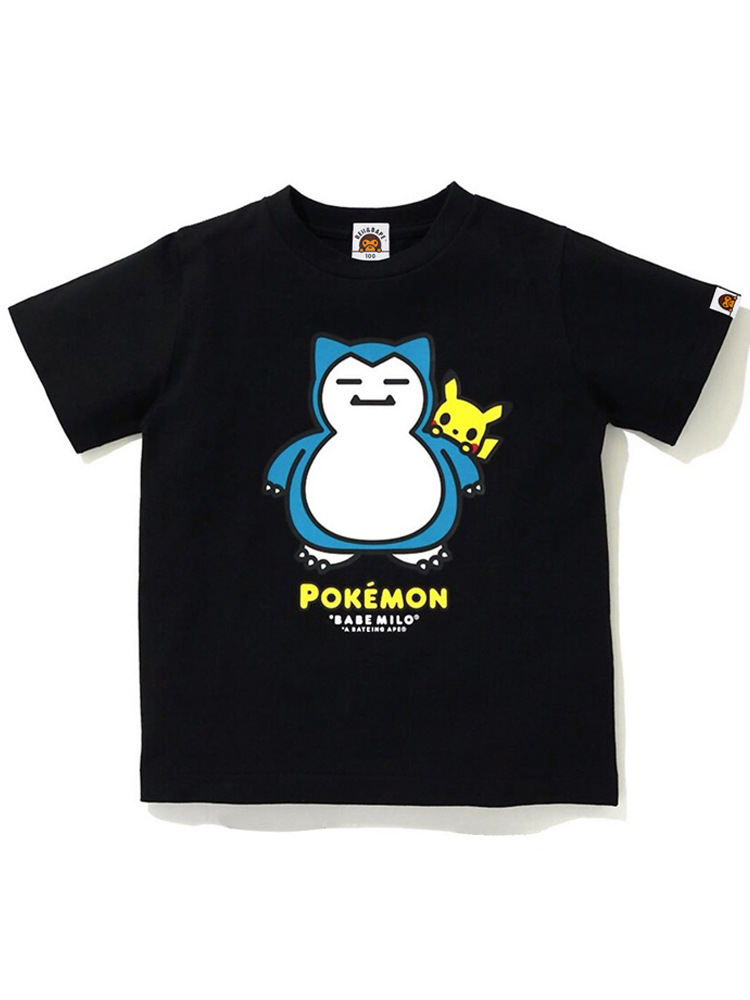 Cross-Border Summer Children's Trendy Brand Bape Ape Head Boys and Girls Pure Cotton Short-Sleeve Cartoon Top T-Shirt