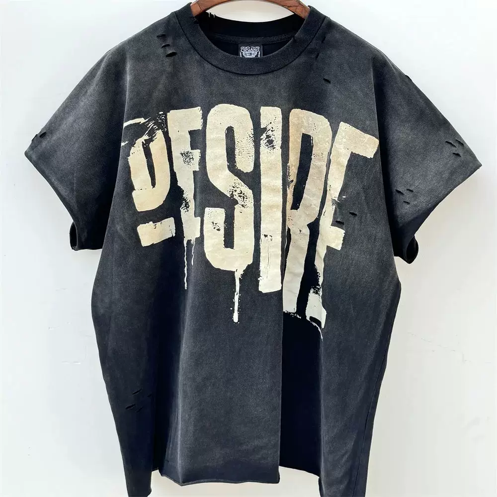 Washed Saint Punk art limited edition BOX TEE Hand Worn Vest