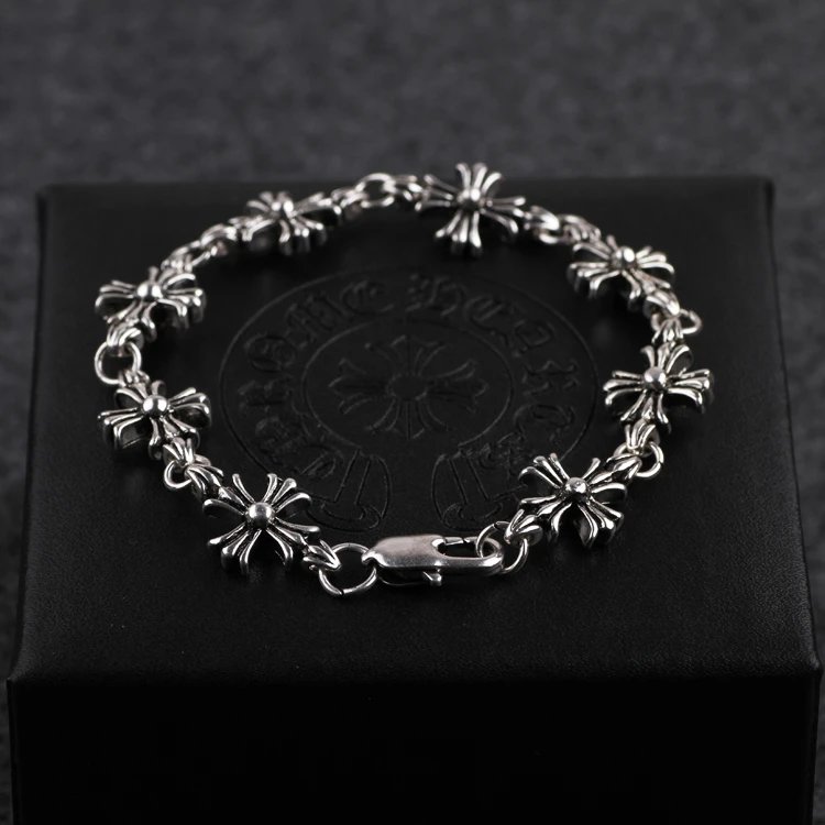 Cross Bracelet for Men and Women, Same Style as G-Dragon, Personalized Punk Style, Vintage Distressed Style Couple Jewelry