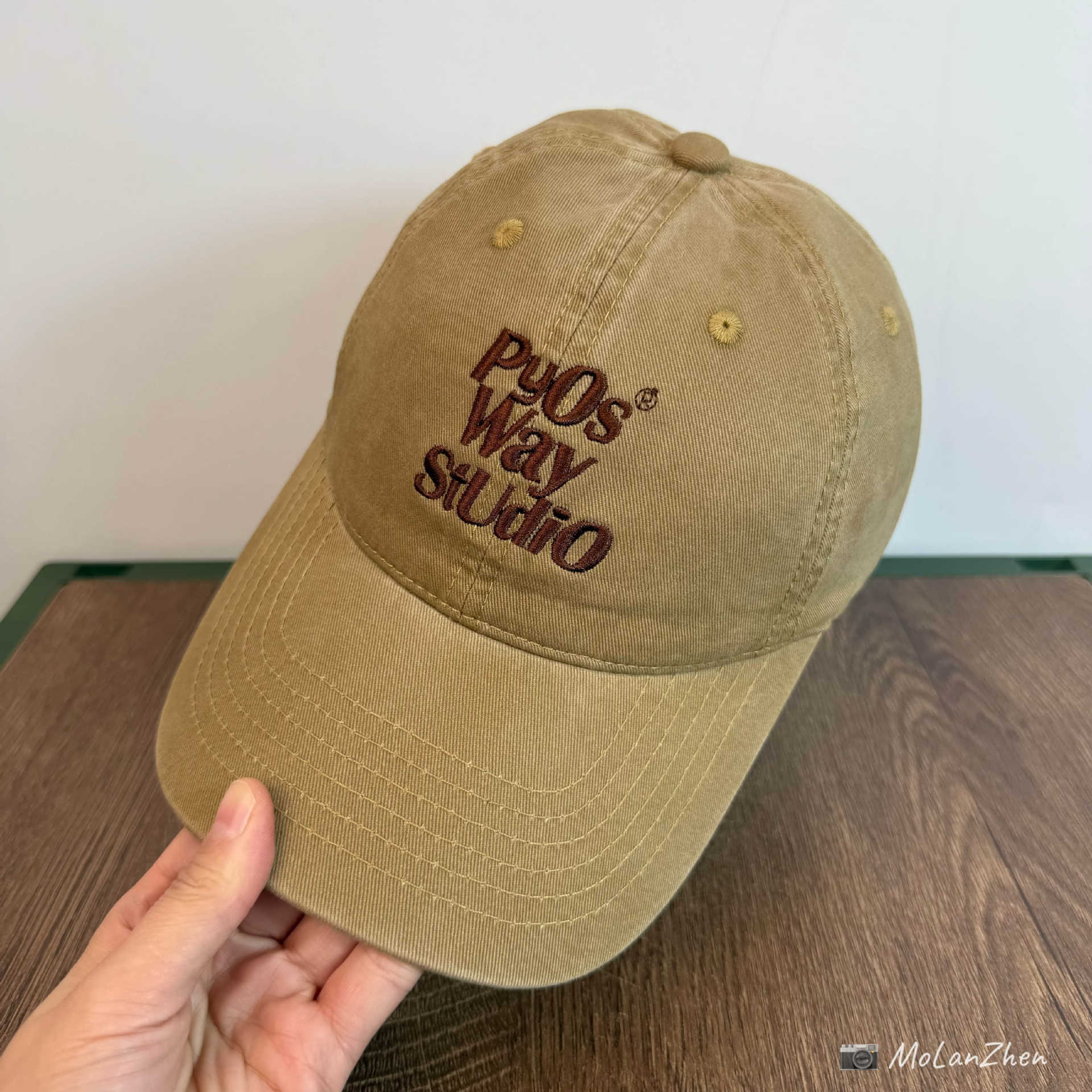 The Design Makes the Face Look Smaller, Korean-Style Pyos Way Embroidered Baseball Cap, Unisex Outdoor Sports Sunshade Cap