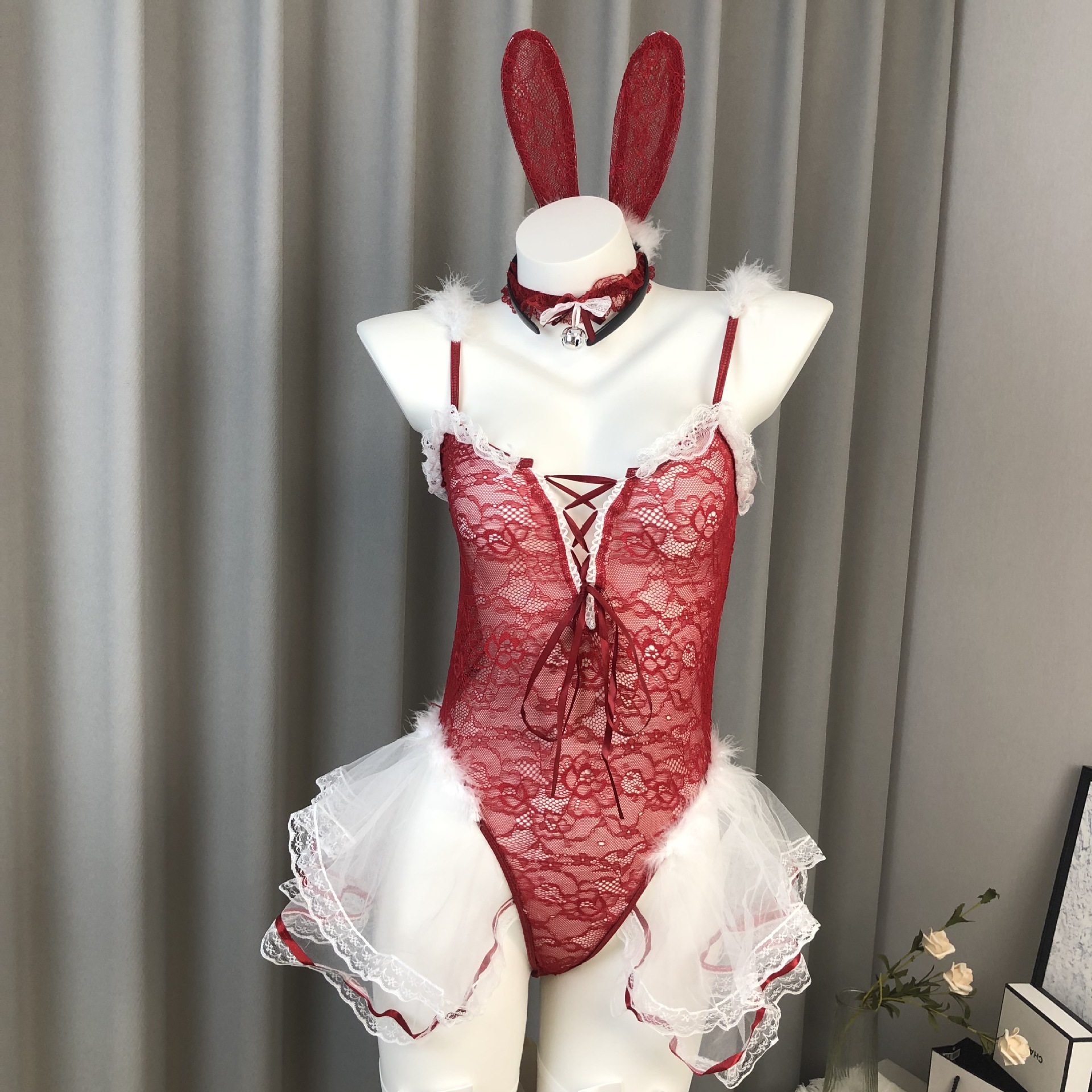 Sexy Bunny Uniform Temptation Pure Desire Style Seaman Lingerie Lace Perspective Open File Free Open File 8081