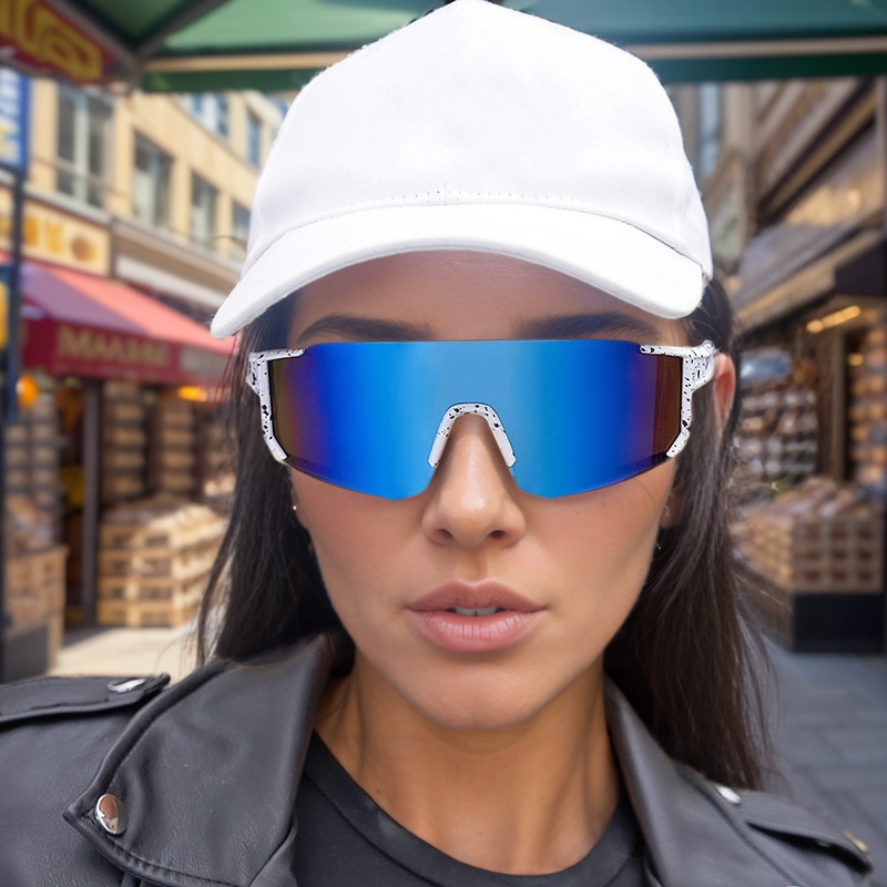 Riding Eye Glasses Colorful Outdoor Women's European and American Style Conjoined Sunglasses Windproof Skiing Sports Sunglasses Men's Sunglasses