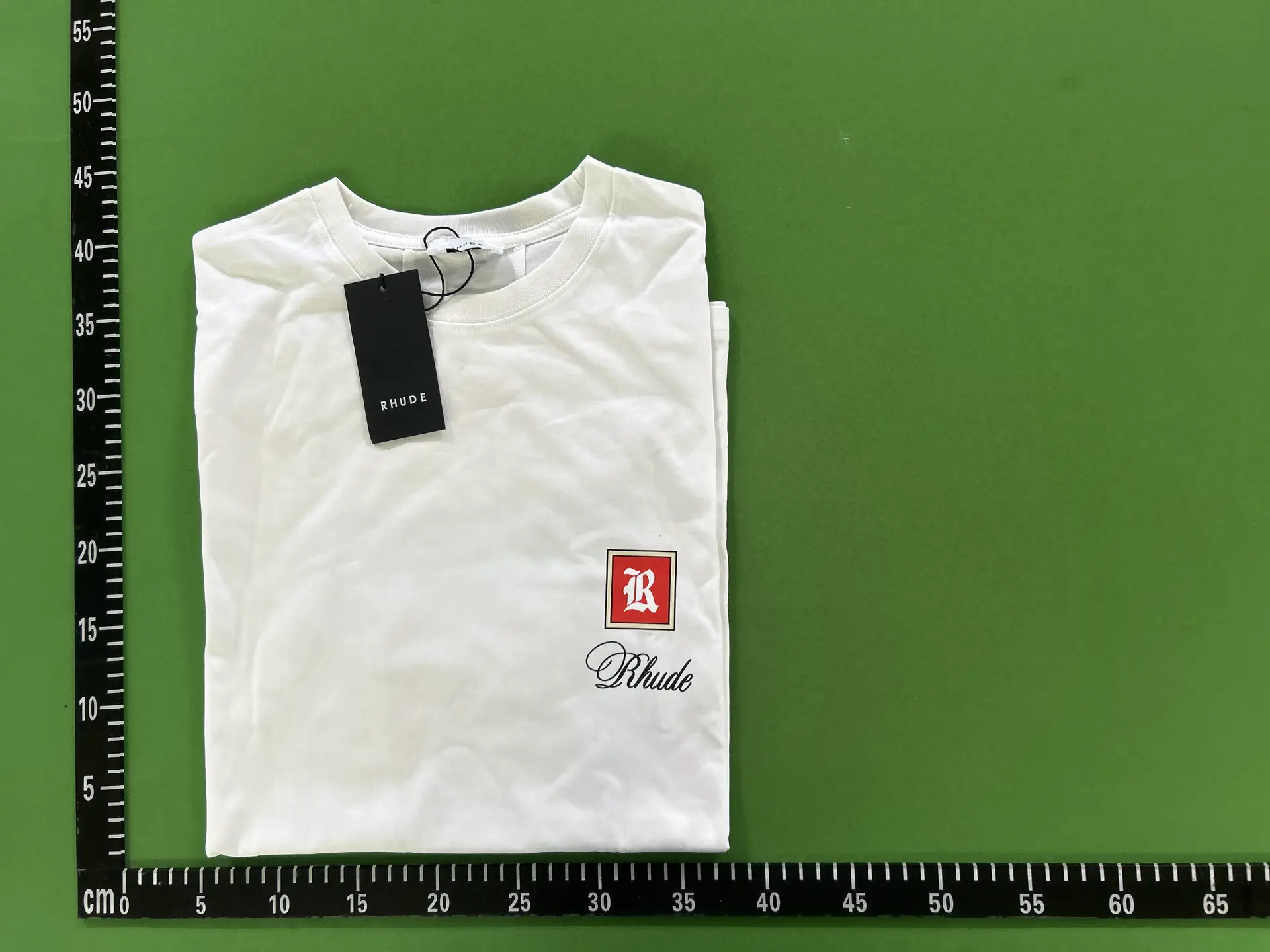 Rhude Mclaren Foreign Trade American Fashion Racing Series Pure Cotton Summer Short-Sleeve Unisex T-Shirt Base Shirt