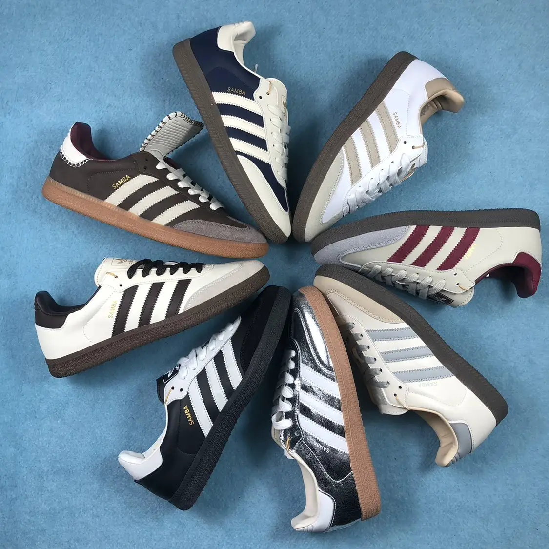 【纯原版本/稳定供货】originals SAMBA OG 75th Anniversary 舒适时尚薄底 低帮休闲德训鞋