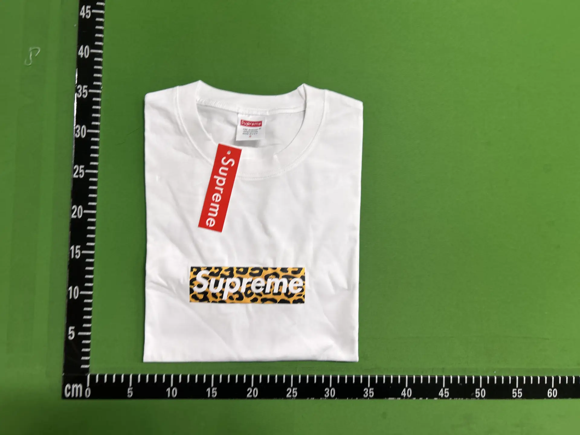 Supreme Leopard Box Logo T-Shirt White
