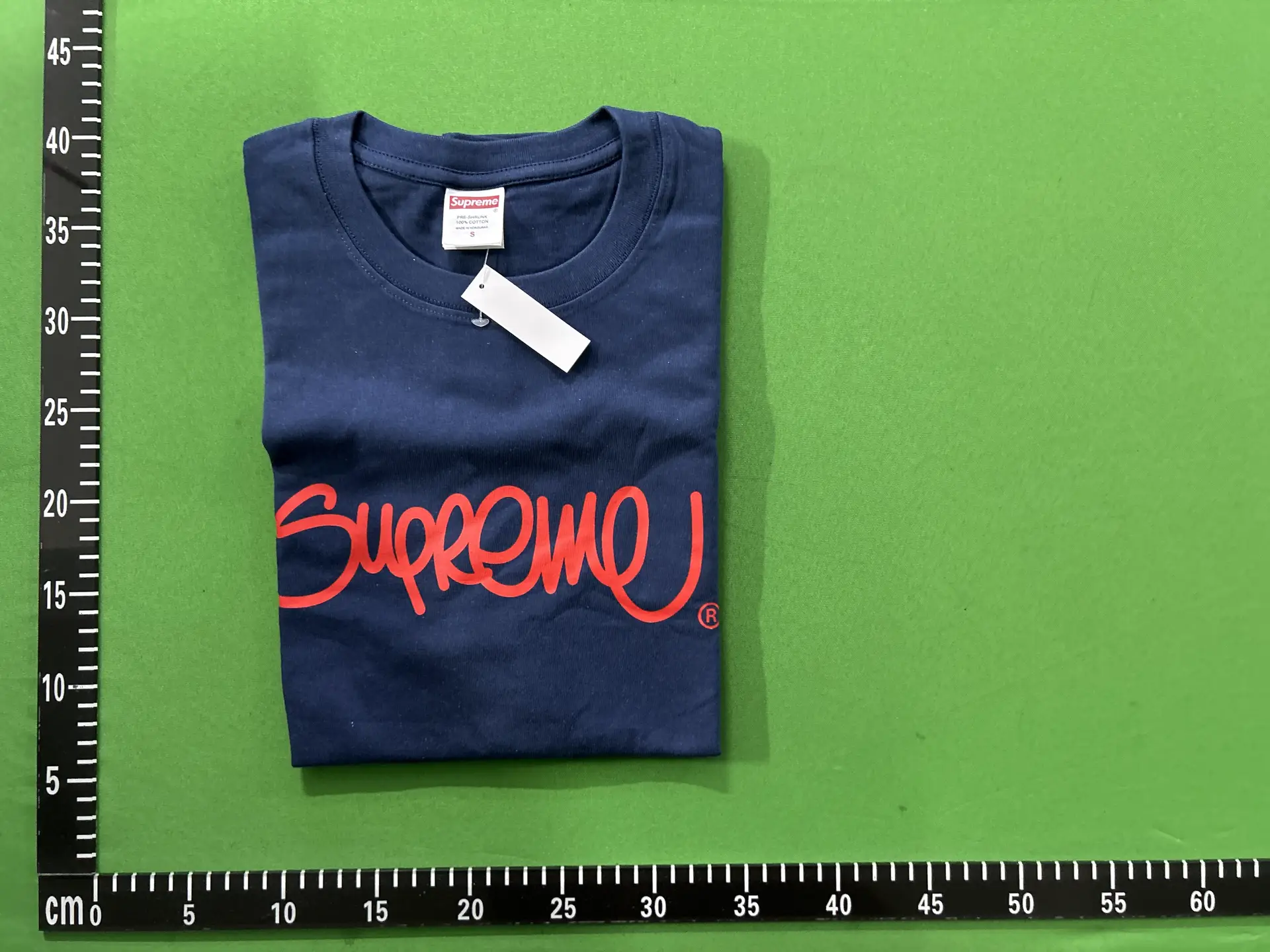 Supreme Script Logo T-Shirt Navy