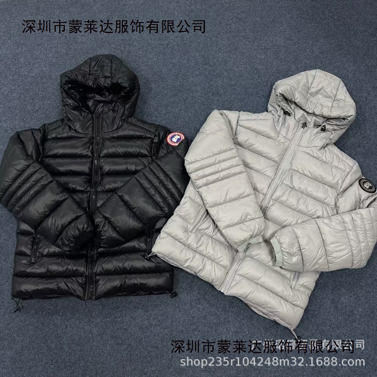 25 Cross-Border Autumn and Winter Men's Goose down Jacket with Shiny Badge European Size Hooded Puffer Jacket in Stock