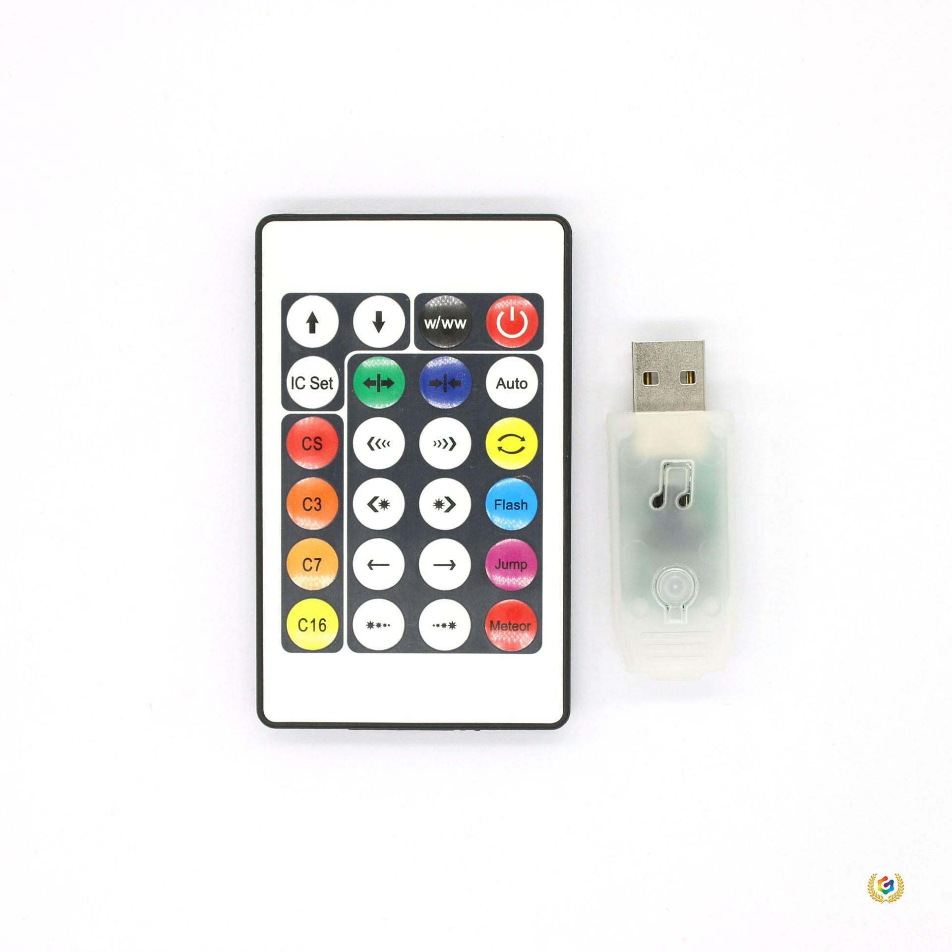 ☽ Symphony Led String Lights 5V App Controller, Led String Lights with Running Water Effect 2815, Breakpoint Resume