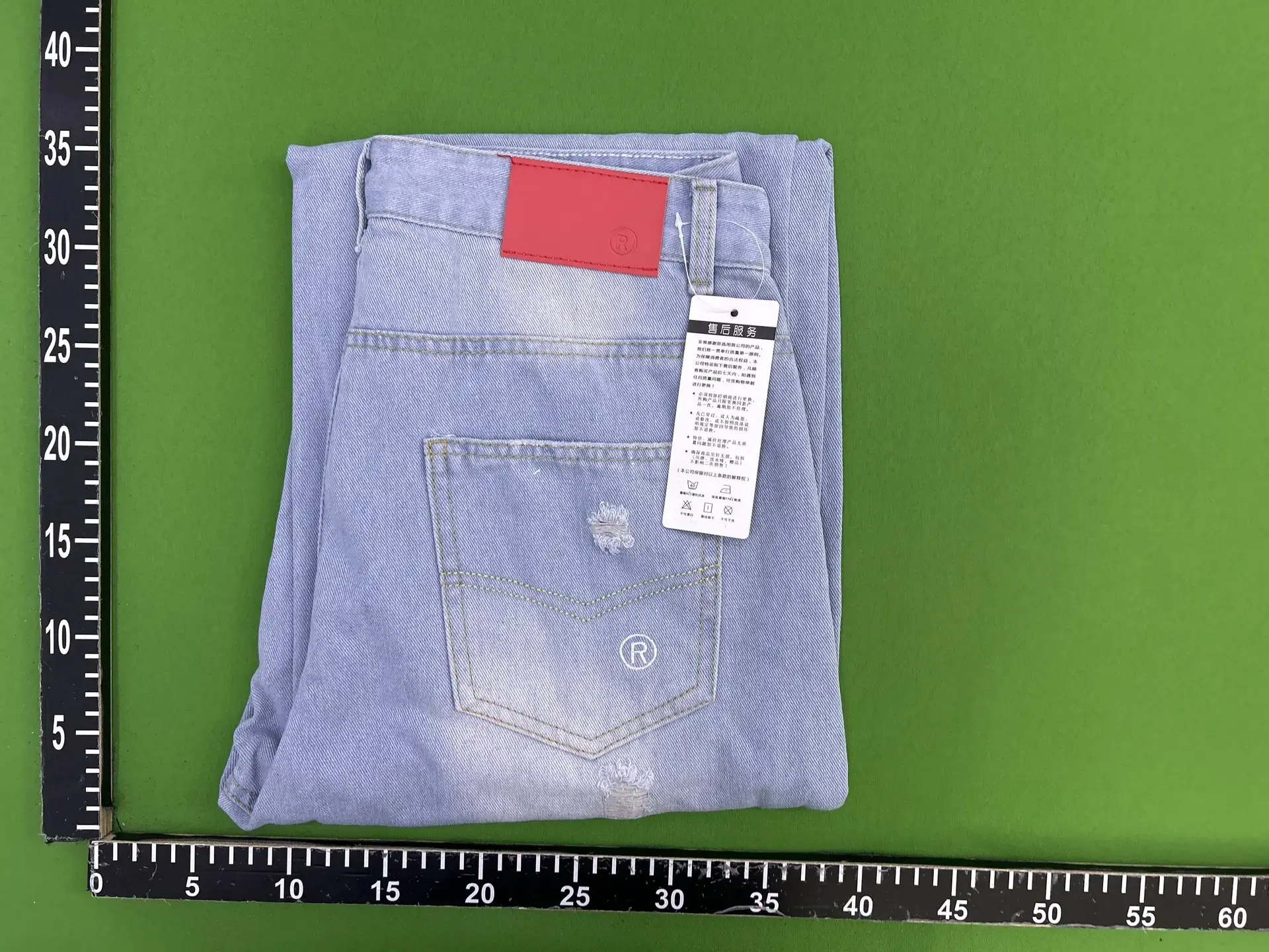 Europe and the United States cross-border washed old hole solid color jeans men and women with street fashion casual jeans y2k