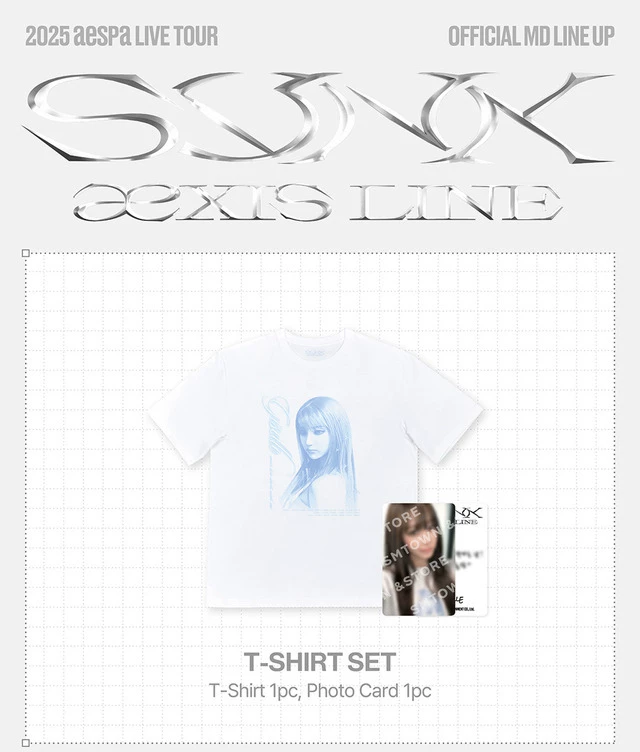 [in Stock] Aespa T-Shirt Photocard Set Third Tour Synk : Aexis Line Merchandise QC-Foto von TAOBAO auf Qualit.ly