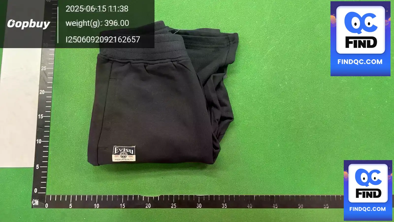 Evisu men's black logo print shorts