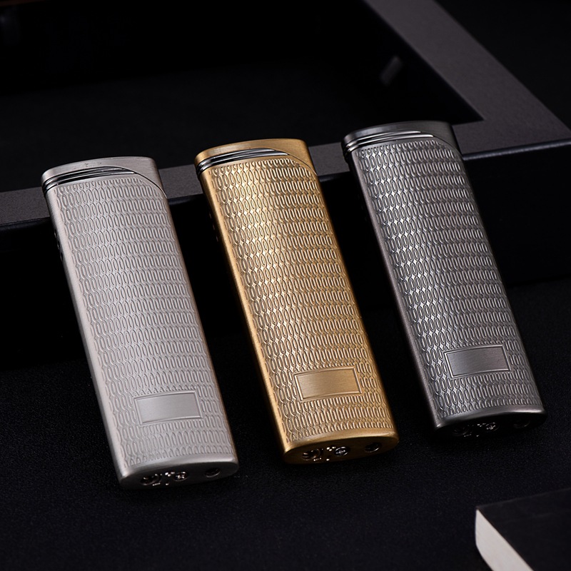 BD268-2 cold smoke flower plate electroplating boutique high-grade metal windproof lighter personality creative smoking wholesale