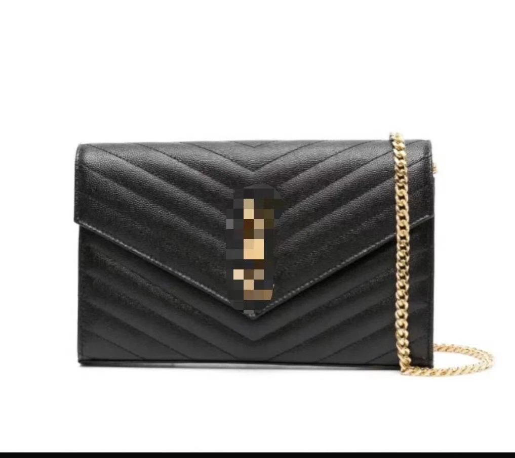 Saint Laurent Black Quilted Clutch